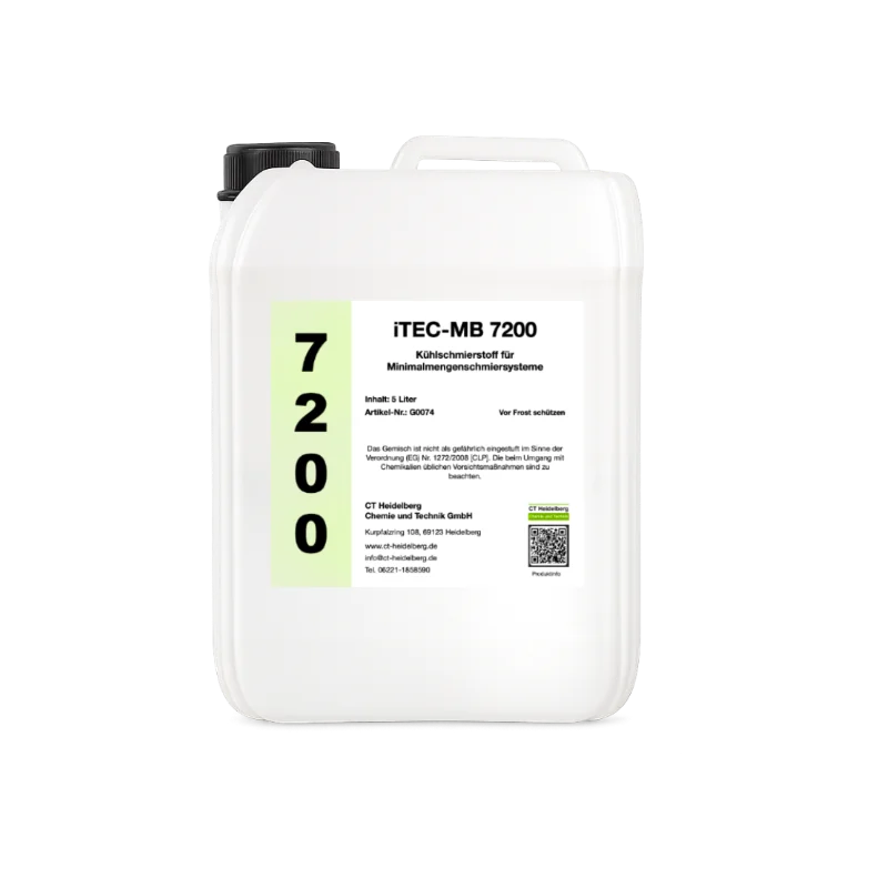 iTEC-MB 7200 Kühlschmierstoff im 5-Liter-Kanister Vorratsbehälter des iTEC-C Sprühsystems